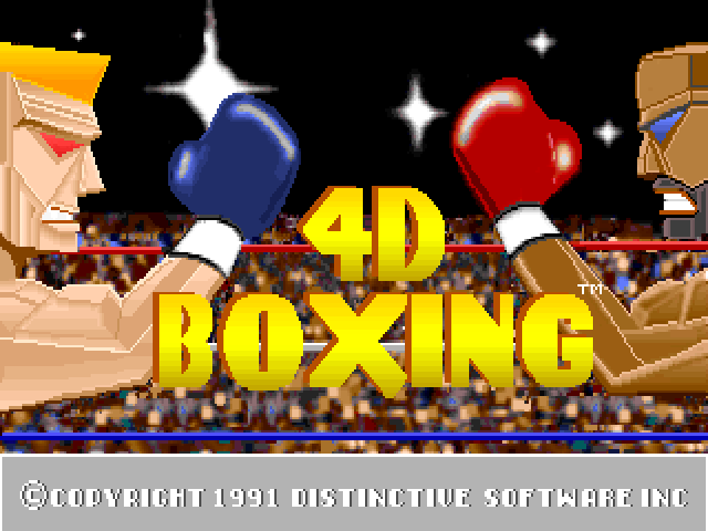 Title screen of 4-D Boxing