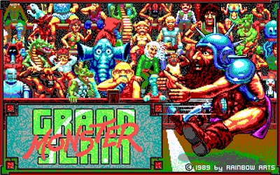 Title screen of Grand Monster Slam