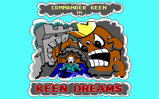 Title screen of Commander Keen: Keen Dreams