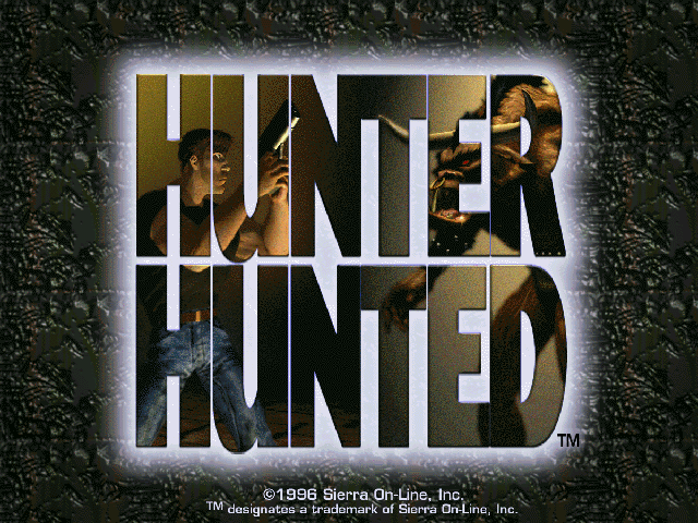 Title screen of Hunter Hunted