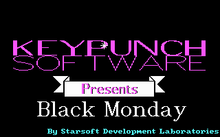 Title screen of Black Monday