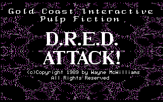 Title screen of D.R.E.D. Attack!