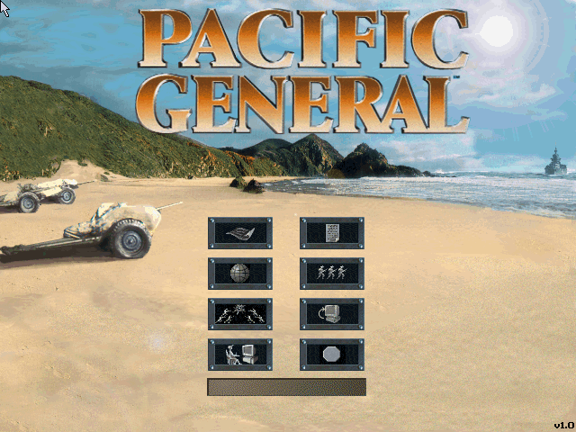 Title screen of Pacific General