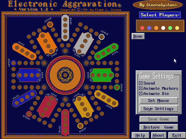 Title screen of Electronic Aggravation