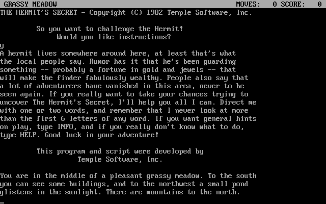 Gameplay of The Hermit's Secret