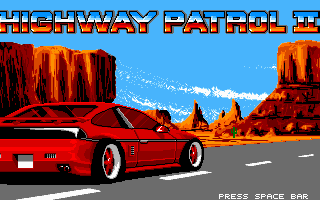 Title screen of Highway Patrol II