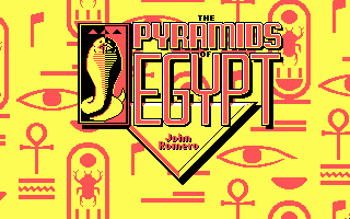 Title screen of Pyramids of Egypt