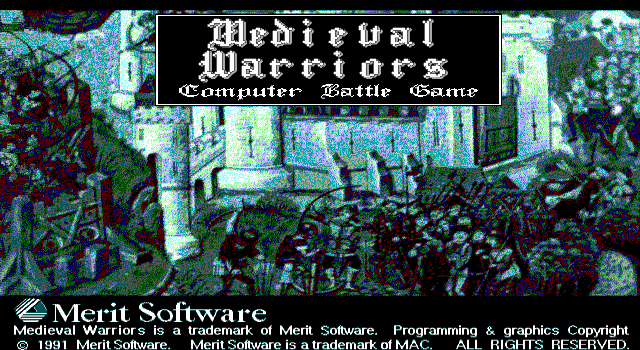 Title screen of Medieval Warriors