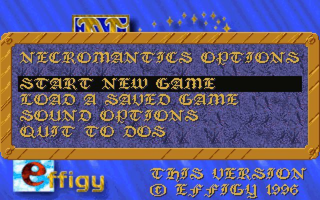 Title screen of Necromantics