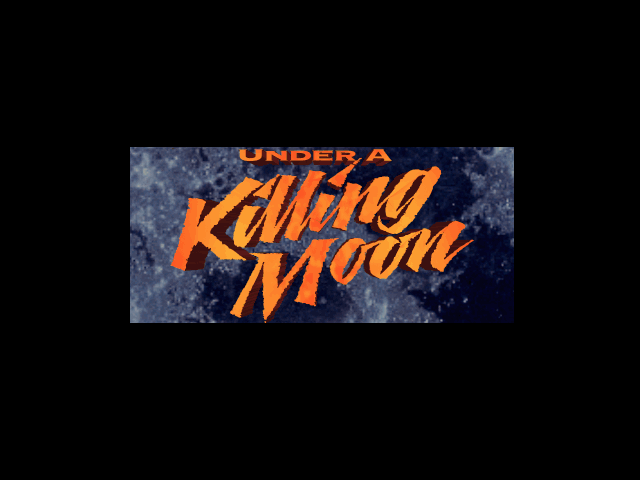 Title screen of Under a Killing Moon