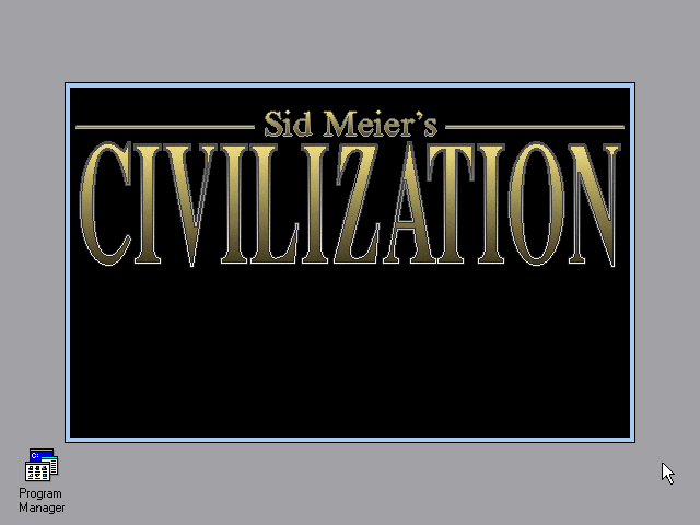 Title screen of Sid Meier's Civilization