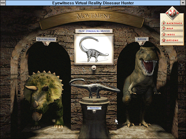 Gameplay of Eyewitness Virtual Reality: Dinosaur Hunter
