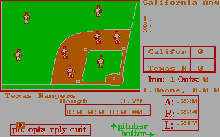 Gameplay of Digital League Baseball