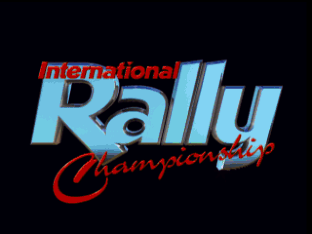 Title screen of International Rally Championship