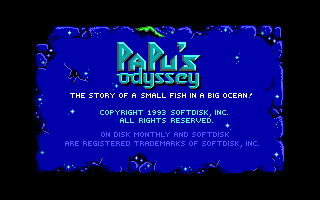 Title screen of Papu's Odyssey