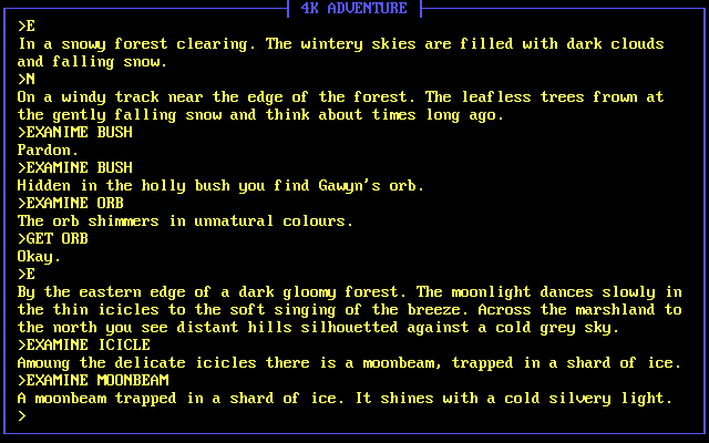 Gameplay of 4K Adventure