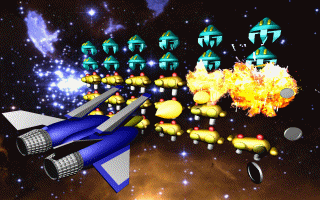 Title screen of Cash Invaders