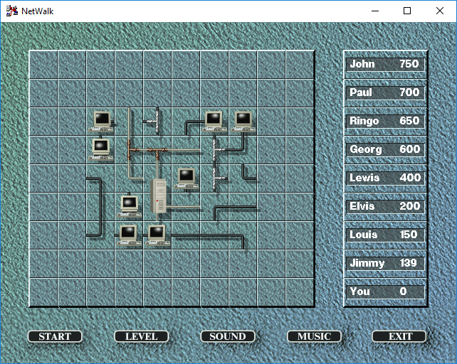 Gameplay of NetWalk