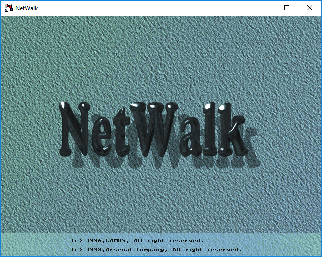 Title screen of NetWalk