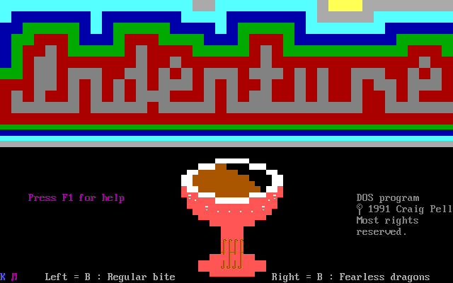 Title screen of Indenture