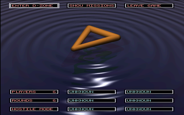Title screen of Destruction Zone