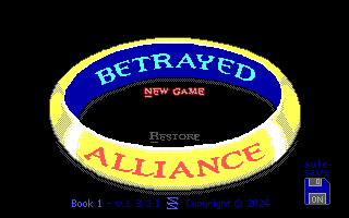 Title screen of Betrayed Alliance