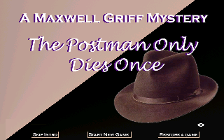 Title screen of The Postman Only Dies Once