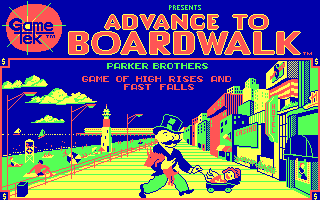 Title screen of Advance to Boardwalk