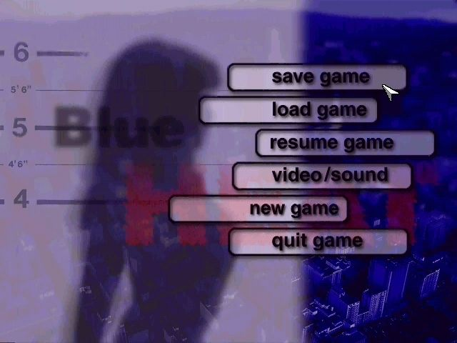 Title screen of Blue Heat: The Case of the Cover Girl Murders