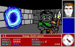 Gameplay of Catacomb 3-D