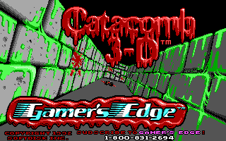 Title screen of Catacomb 3-D
