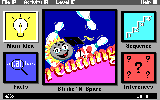 Title screen of Read 'N Roll
