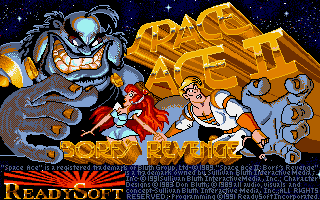 Title screen of Space Ace II: Borf's Revenge