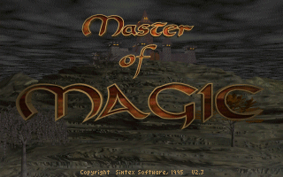 Title screen of Master of Magic