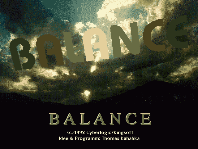 Title screen of Balance