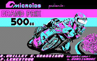 Title screen of Grand Prix 500 cc