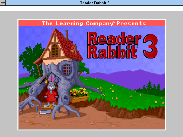 Title screen of Reader Rabbit 3