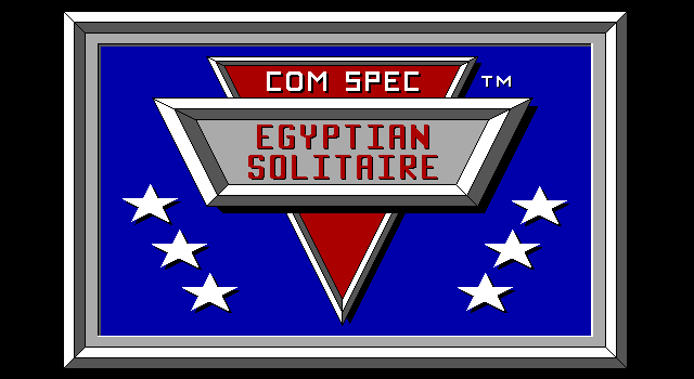 Title screen of Egyptian Solitaire