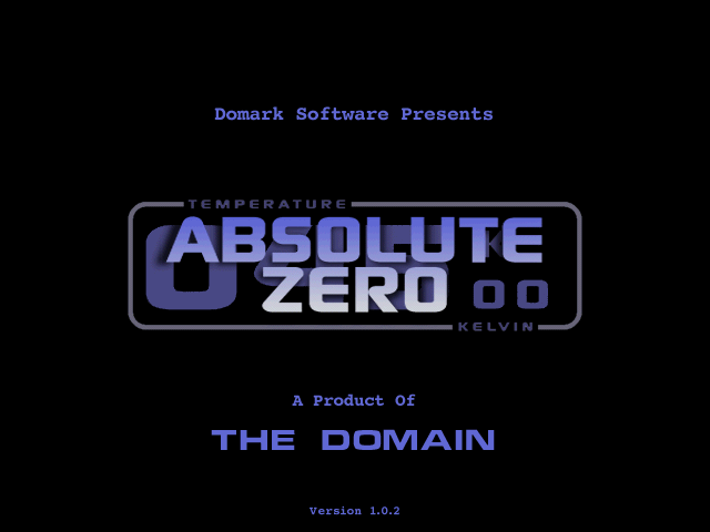 Title screen of Absolute Zero