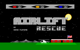 Title screen of Airlift Rescue
