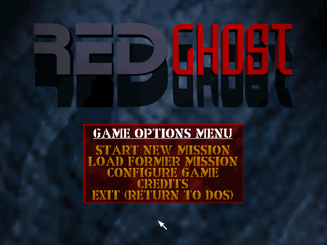 Title screen of Red Ghost