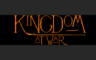 Title screen of Kingdom at War