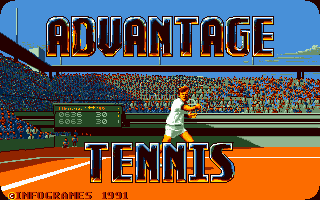 Title screen of Advantage Tennis