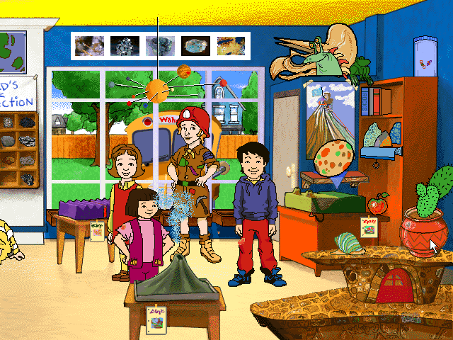 Gameplay of Scholastic's The Magic School Bus Explores Inside the Earth