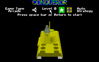 Title screen of Conqueror