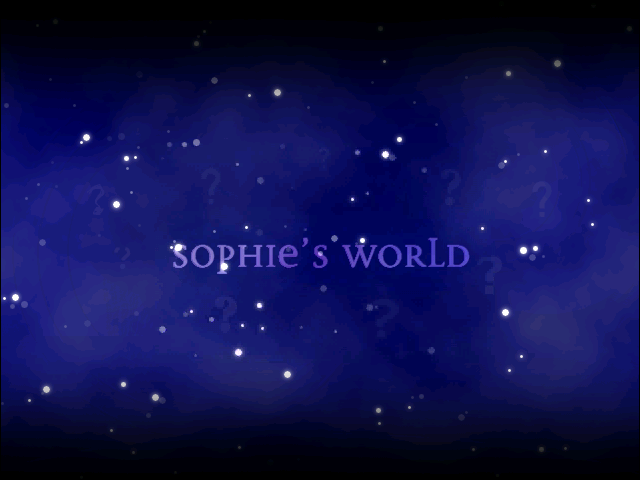 Title screen of Sophie's World