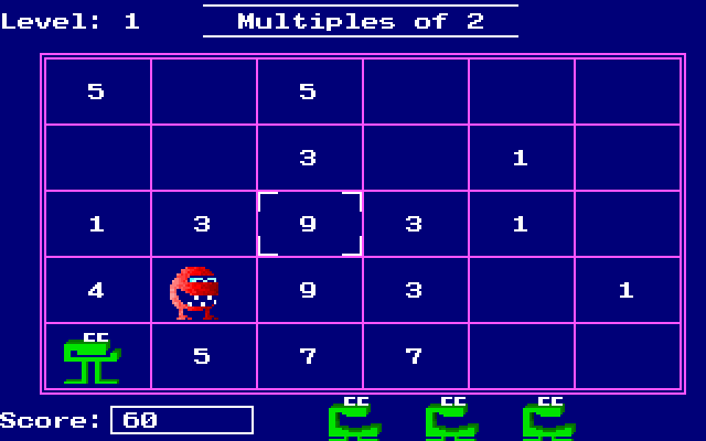Gameplay of Number Munchers