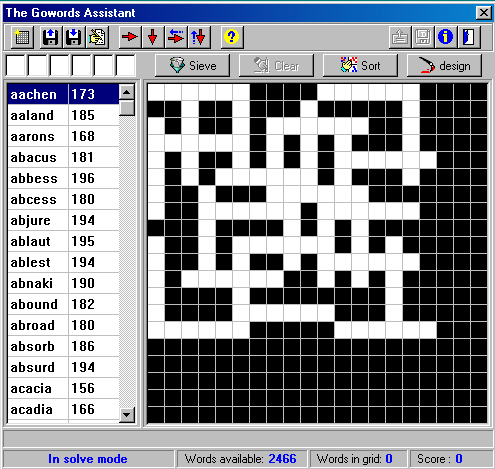 Gameplay of The Gowords Assistant