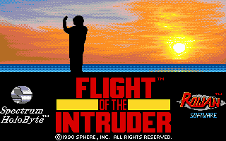 Title screen of Flight of the Intruder