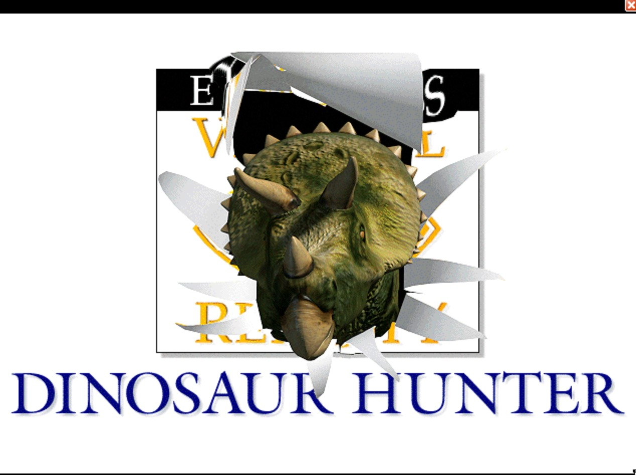 Title screen of Dinosaur Hunter